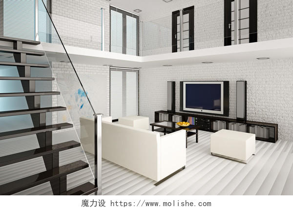 商务简约大气现代家居家居家装装修设计3d建模客厅室内设计